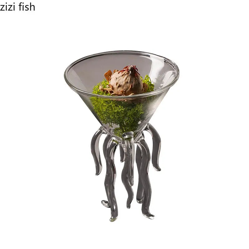 Axya Glass Urchin Dim Sum Bowl Set - Restaurant Quality Seafood-Themed Tableware
