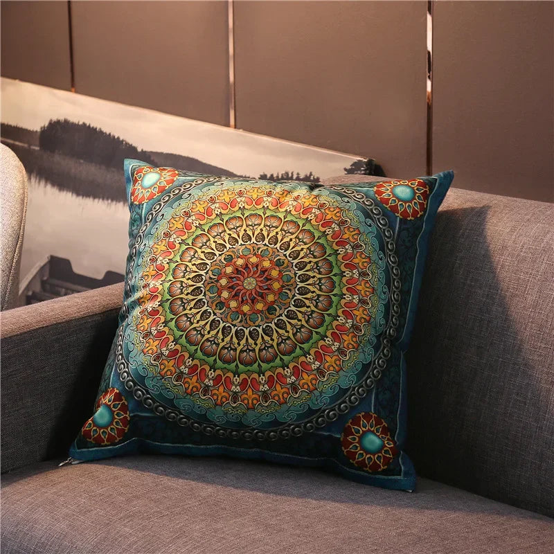 Axyaa Vintage Turkish Bohemia Pillowcase Cover Ethnic Persian Pattern