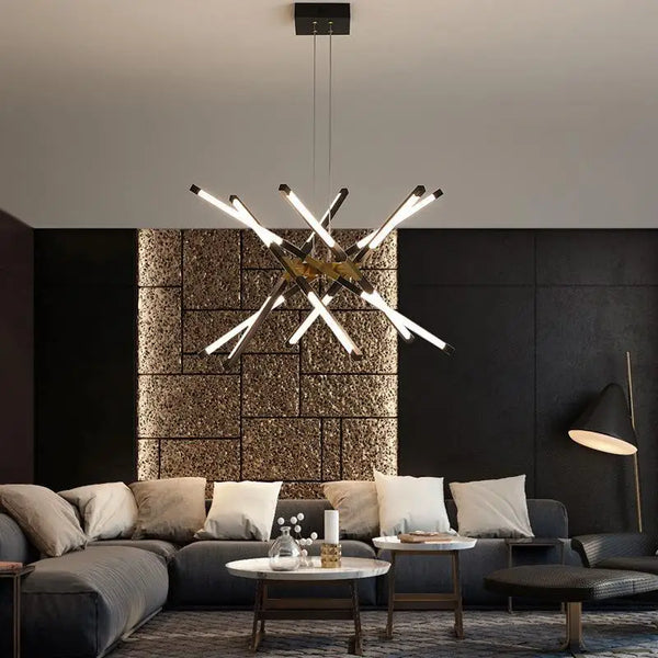 2024 Axyaa LED Ceiling Chandeliers: Modern Dimmable Lighting Fixtures for Home Interiors