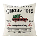 Axyaa Christmas Linen Square Pillow Case 45X45CM