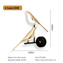 Axyaa Golden Bird LED Wall Lamp - Rotatable Indoor Sconce