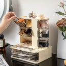 Axyaa Cosmetic Storage Cabinet: Bedroom & Living Room Makeup Organizer Skin Care Display