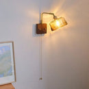 Axyaa Walnut Medieval Wall Lamp for Bedroom, Study, Living Room, Bathroom & Dining Area