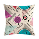 Axyaa Geometric Flax Pillow Case 45*45cm - Home Sofa Adornment & Cushion Cover