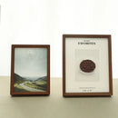 Axyaa Solid Wood Beech Ebony Photo Frame Table - Nordic Style Décor