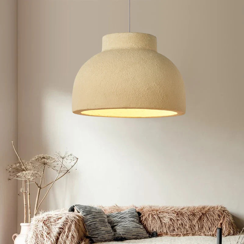 Axyaa Wind Pendant: Nordic Bowl LED Chandelier for Home Decor & Dining Area