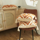 Axyaa Geometric Tufted Tassel Cotton Cushion Cover for Retro Bohemia Decor