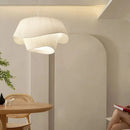 Axyaa Fabric Design Modern Art Chandelier for Bedroom & Living Room