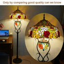 Axyaa Stained Glass Tiffany Floor Lamp: American Retro Style for Living Room & Bedroom
