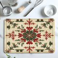 Axyaa Christmas Dish Drying Mat Non-slip Kitchen Counter Pad Heat Resistant Placemat