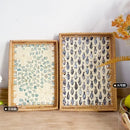 Axya Shell Rattan Basket: Colorful Storage Tray & Fruit Dish Organizer
