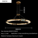 Axyaa Highend Crystal Chandelier LED Luxury Pendant Lamp for Home Decor