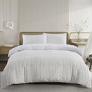 Axyaa Tufted Geometric Duvet Cover Set with Pillowcases - Lightweight Boho Bedding