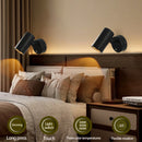 Axyaa LED Touch Wall Lamp 3 Tone Light, 350° Rotating Head, Modern Minimalist Design