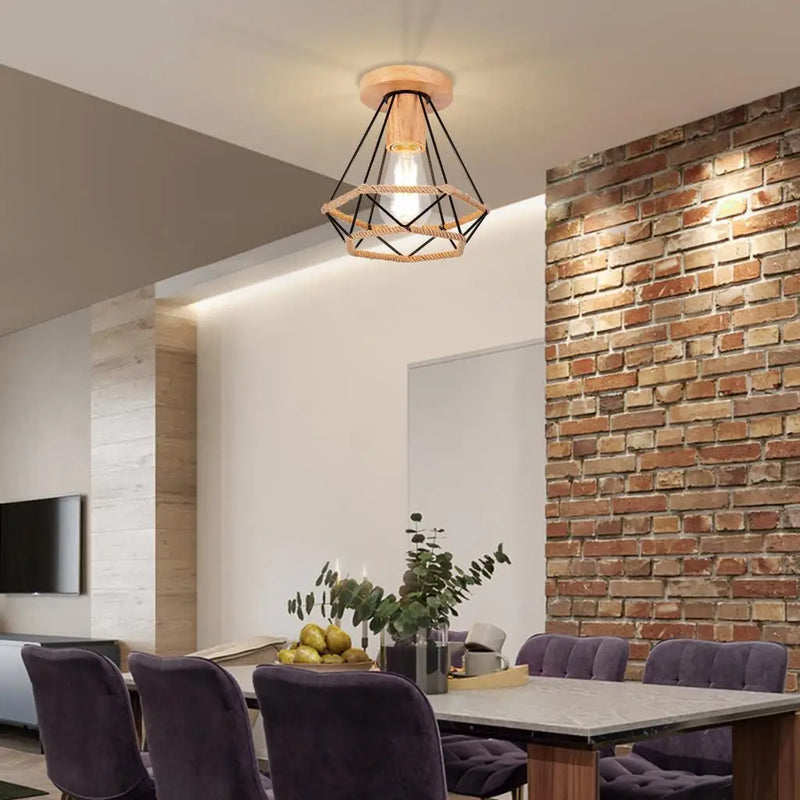 Axya Retro Loft Iron Ceiling Light for Home Indoor Lighting