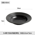Axyaa White Ceramic Straw Hat Soup Plate