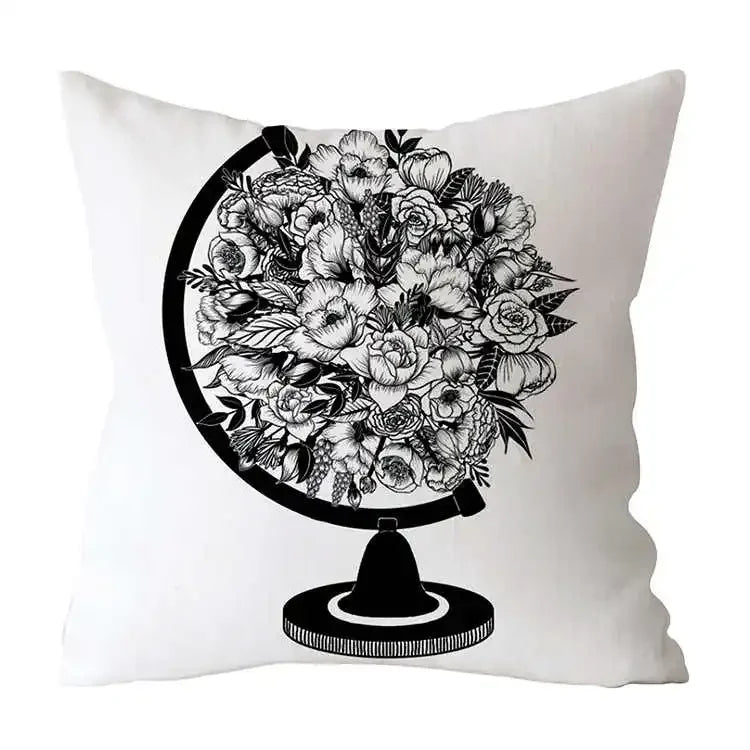 Axyaa Art Pattern Throw Pillow Case for Home Sofa Seat Room Decor