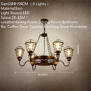 Axyaa Vintage Chandelier Restaurant Personalized Clothing Private Rooms Industrial Living Room Lighting