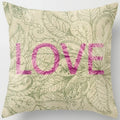 Axyaa Floral Landscape Square Pillowcase
