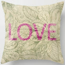 Axyaa Floral Landscape Square Pillowcase