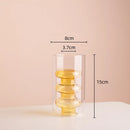 Axyaa Double Glazing Stained Glass Vase Hydroponics Terrarium Home Decoration