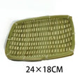 Bamboo Woven Basket Tray Set by Axyaa