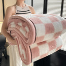 Axyaa Fluffy Fleece Half Sides Blanket for Warmth, Sofa Throws, Napping, & Shawl