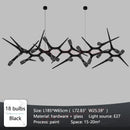 Axyaa Black Retro Chandeliers: Ceiling to Kitchen Island Lighting for Dining & Living Rooms
