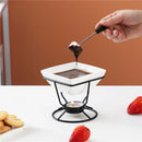 Axyaa Cheese Chocolate Melting Ceramic Mug with Fork, European Tableware Mug