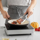 Axyaa Stainless Steel BBQ Grill Tong with Non-slip Silicone - Kitchen Essential