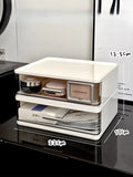 Axyaa Makeup Storage Box with Transparent Drawers for Cosmetics Organization