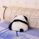 Cute Angry Panda Back View Throw Pillows by Axyaa Wool Back Cushion