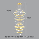 Axyaa Modern Stair Chandelier Pendant Ceiling Lamp LED Chandeliers Living Room Lighting