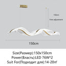 Axyaa Nordic LED Chandelier for Living Dining Room and Bar Counter Lighting