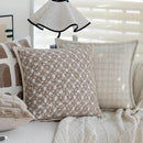 Axyaa Jacquard Cushion Cover - Creamy Style Home Decor for Sofa Living Room