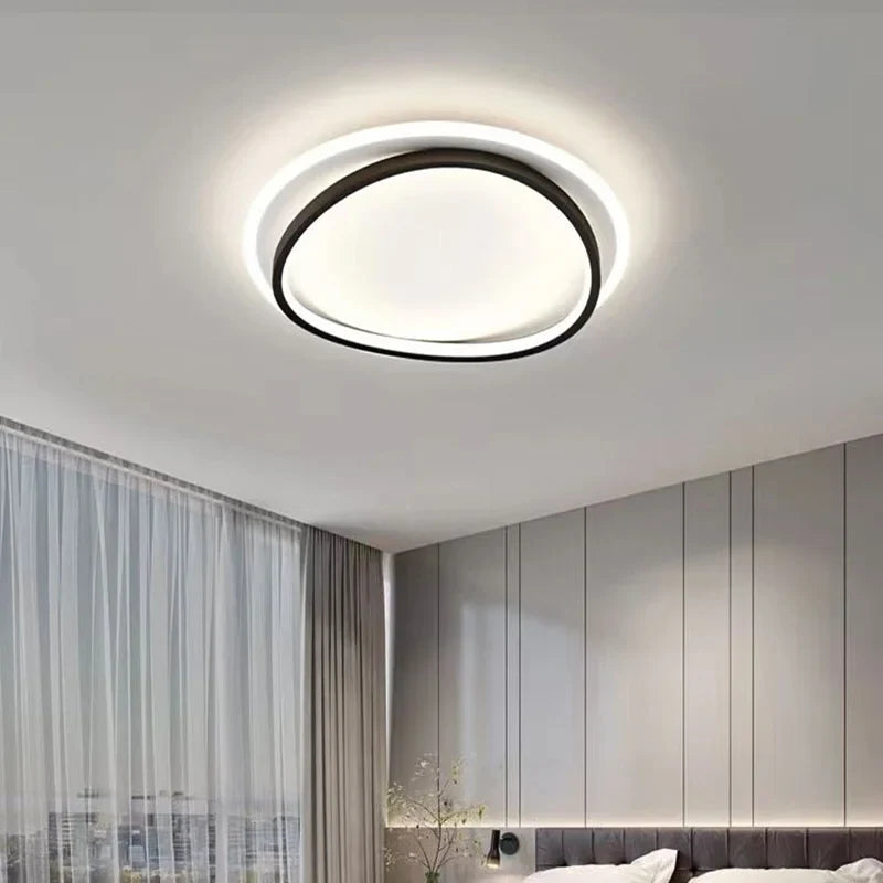 Axya Modern LED Ceiling Chandelier Black Gold Indoor Lighting Fixtures