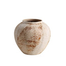 Axyaa Wabi-Sabi Ceramic Vase, Retro Earthenware Jar, High-End Flower Arrangement, Living Room Decor