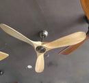 Axyaa Industrial Vintage Ceiling Fan with Remote Control - Retro Wood Blower