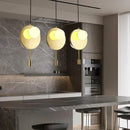 Axyaa Stainless Steel Pendant Light - Modern Dining Room Bar Bedroom Hanging Lamp