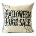 Black White Happy Halloween Trick Or Treat Pillowcase for Axyaa Décor