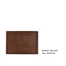 Axyaa Natural Walnut Wooden Serving Tray with Beech Handle