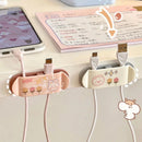 Axyaa Cable Winder Clip: Cute Desk Organizers for Charging Cables & Earphones