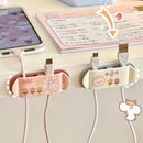 Axyaa Cable Winder Clip Organizer Set for Desk, USB, Phone, Earphone - 4pcs