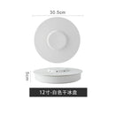 Axyaa Black Ceramic Sashimi Plate for High-Value Dining