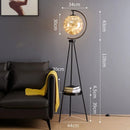 Axyaa Luxury Moon LED Floor Lamp - Nordic Minimalist Creative Art Desk Lamp