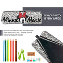 Axyaa Mickey Minnie Pencil Case Pouch for Students - Large Storage Zipper Stationery