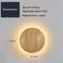 Axyaa Wooden LED Wall Lamp in Oak Finish for Bedroom Nursery Living Room
