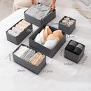 Axyaa Fabric Closet Organizer Bins - Dresser Drawer Dividers for Clothing and Accessories