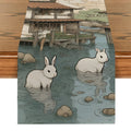 Axyaa Farmhouse Table Runner for Wedding Party Decor
