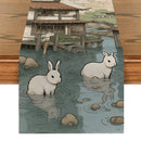 Axyaa Farmhouse Table Runner for Wedding Party Decor